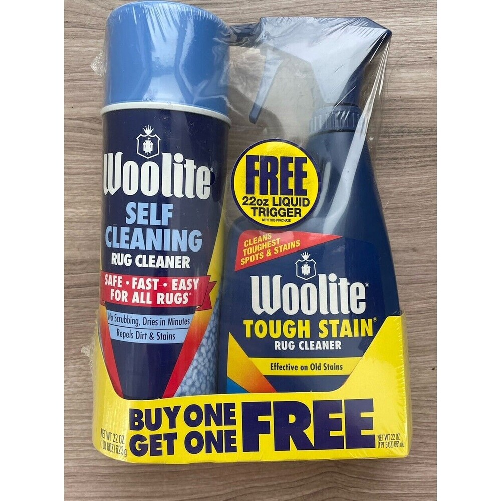 Vintage Woolite 2 Pack Rug Cleaner Self Cleaning Tough Stain Sealed 1994
